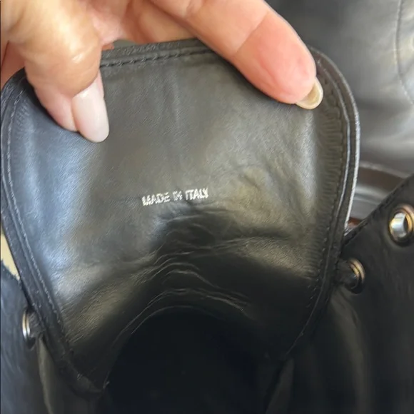 Prada Black Leather Men's Boots - Picture 2 of 8